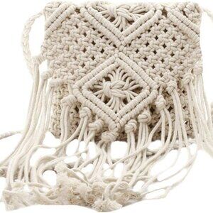 Eco-Friendly Vintage Crochet Shoulder Bag with Zipper Closure - Perfect Gift